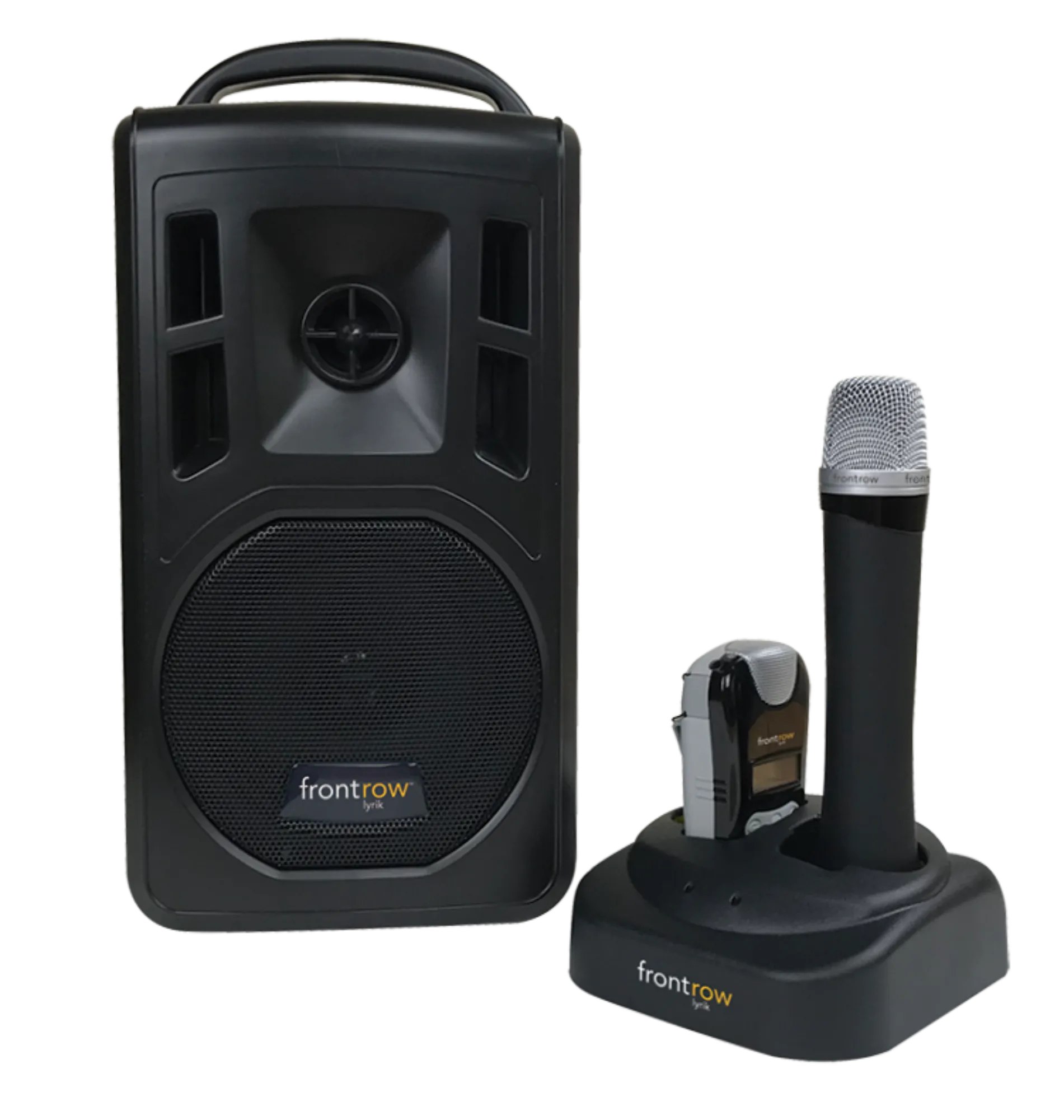 Frontrow lyrik speaker and mics
